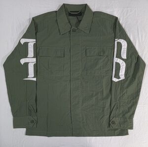 Black Scale Milatary Olive Button Up Longsleeve Shirt Men's M (BLVCK SCVLE)